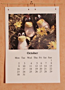 [Stuffed Tux-calendar]